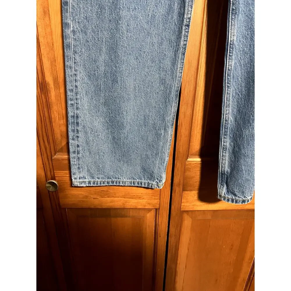 NWT Etica Jeans Women's Stanton Relaxed Wide Leg Salina Denim Jeans Size 28 - Picture 4 of 13